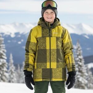 COLUMBIA Boys Omniheat Jacket with Hood - US Large (Boy)